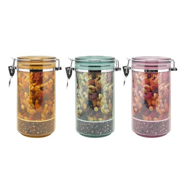 PP保鮮密封罐 【一品川流】凡爾賽 密封罐-大-1000ml-3入組