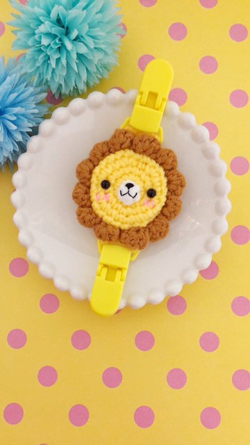 Chuchu手作 獅子款雙頭夾 手帕夾