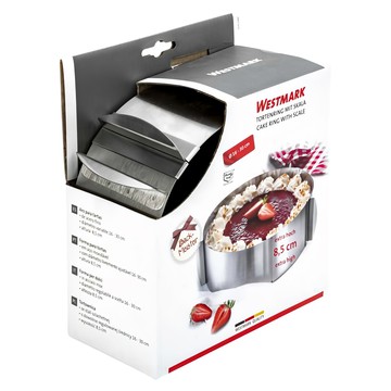 WESTMARK 德國工具 多尺寸烘焙框 不鏽鋼材質 1個 Ø 16 - 30 cm 8.5 cm  Ø 16 - 30 cm  8.5 cm