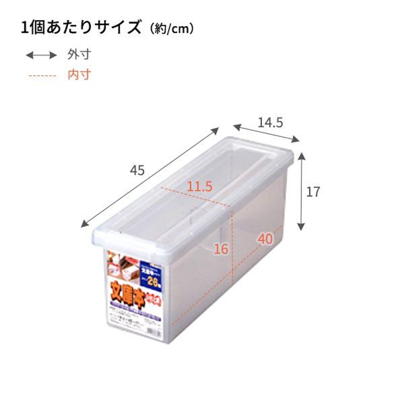 文庫本 収納 いれと庫 文庫本 クリア 18個セット ｜ 収納ボックス