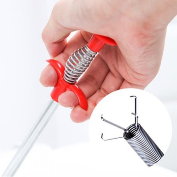 iSFun 水管疏通 加長不鏽鋼爪型彈性清潔棒160cm