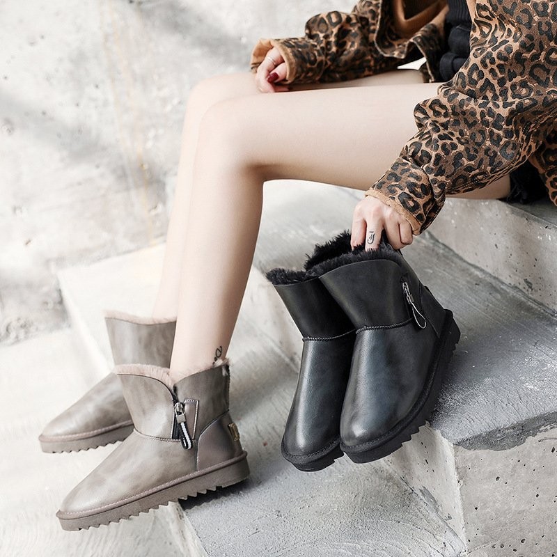 UGG CLASSIC MINI DOUBLE ZIPムートンブーツ シープ - ブーツ