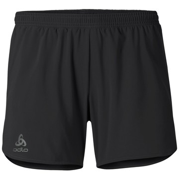 ├登山樂┤瑞士ODLO 女慢跑短褲(內建三角內褲) 黑#347691-15000
