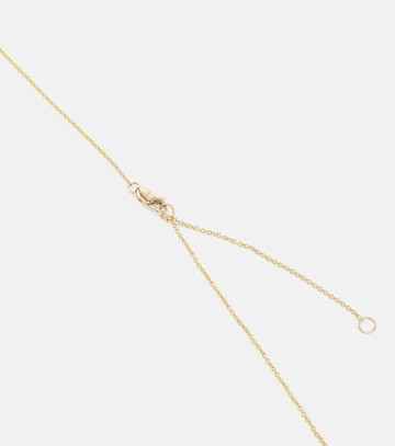 Stone and Strand Dainty Mirror Ball 10kt gold necklace with diamonds