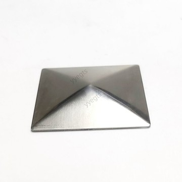 🚀新品優惠 8k光面不鏽鋼方星金字塔方管裝飾晾衣架星形封口片無腳方星四棱形 10・28