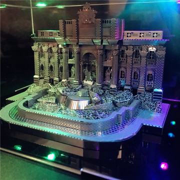 南源魔圖3D立體拼圖金屬拼裝模型旋轉木馬圣彼得教堂羅馬許愿池