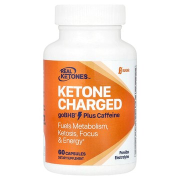 Real Ketones, Ketone Charged，goBHB 加咖啡萃取，60 粒膠囊