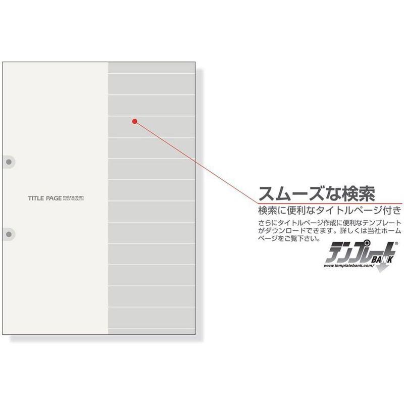 マルマン インデックス A4 幅広 30穴 (2穴対応) インデックスシート 6山 10組 1冊 LT3006F