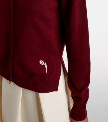 Erdem Embroidered cashmere and wool cardigan