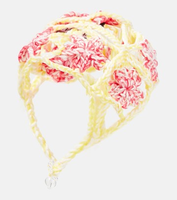 Susan Fang Crochet floral wool hat