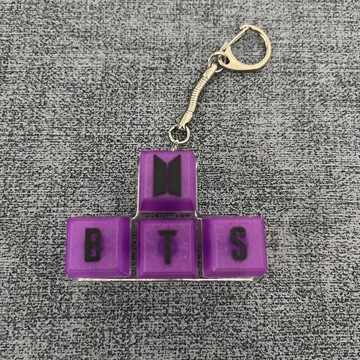 ⚡️小象嚴選⚡️防彈少年團BTS周邊可按壓發光版字母鑰匙扣解壓玩具