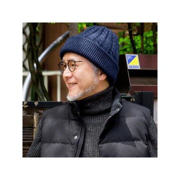 爸爸帽子男秋季加厚保暖老頭針織帽中老年老人冬天套頭洋氣毛線帽