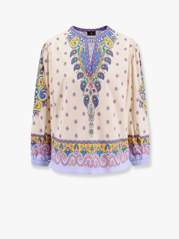 Cotton shirt with multicolor print - ETRO - gender_Woman