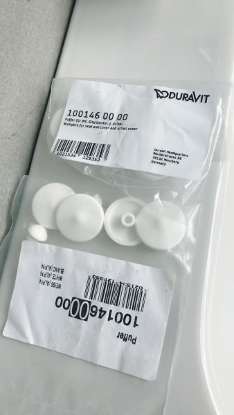 【 麗室衛浴】DURAVIT STARCK3 馬桶蓋專用緩撞墊片