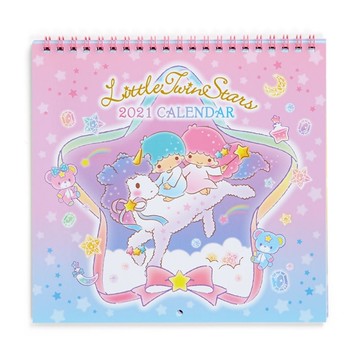 【震撼精品百貨】2021年曆~ Little Twin Stars 雙子星小天使~記事手帳/年曆/行事曆/日誌/桌曆*57154