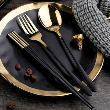 筷子勺子套裝高端不銹鋼便攜餐具上班族學生外帶旅游一人食單人裝