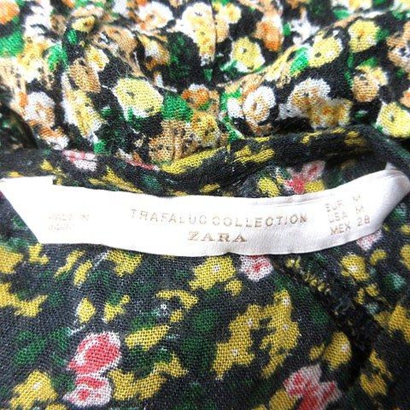 ザラ トラファルック ZARA Trafaluc カットソー クルーネック 花柄