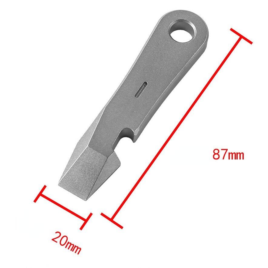 Edc-チタン合金 クラバーツール 屋外 キャンプ 多機能栓抜き 自己保護ツール
