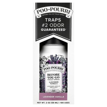Poo-Pourri, Before-You-Go® 如廁除臭噴霧，薰衣草香草香，2 液體盎司（59 毫升）