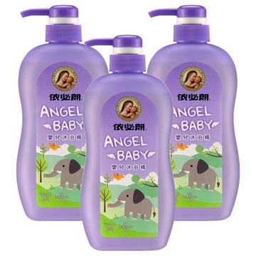 依必朗 Angel Baby 嬰兒沐浴精 專為寶寶設計 溫和配方 金盞花萃取精華 維他命E 舒緩乾燥  600ml  3瓶