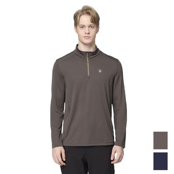 【Wildland 荒野】石墨烯彈性拉鍊機能衣 男 0B22612