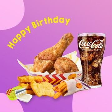 [生日快樂]【頂呱呱】LE480 炸雞開胃餐 好禮即享券