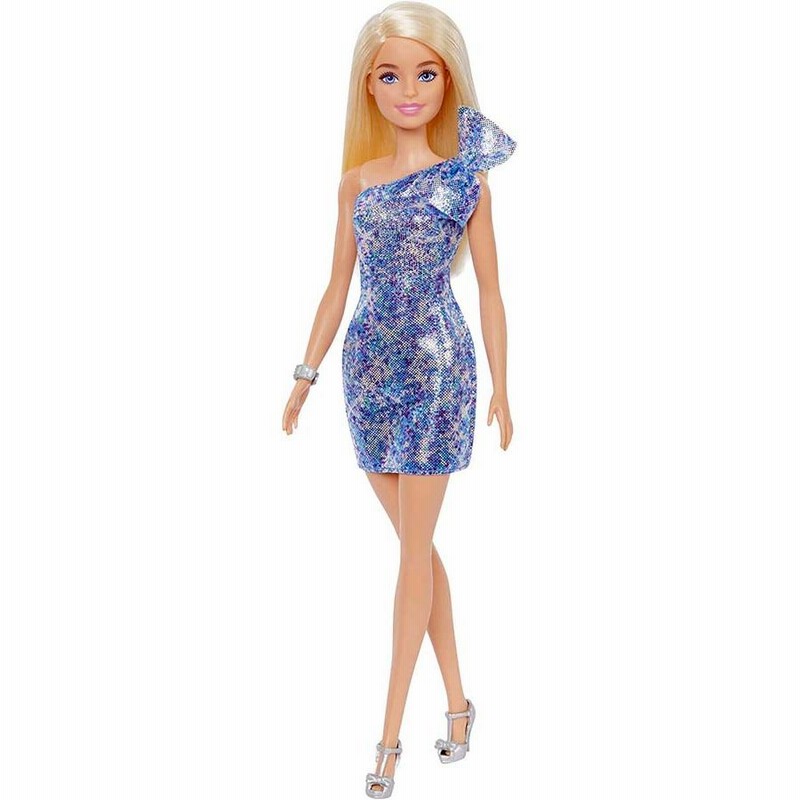 バービー ブルーミニドレス ドール (Barbie Blonde Hair Blue