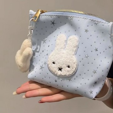 免運🔥Miffy 米飛兔收納包 韓系ins風星星米菲兔零錢包 高顏值大容量收納包包 多功能收納包 交換禮物