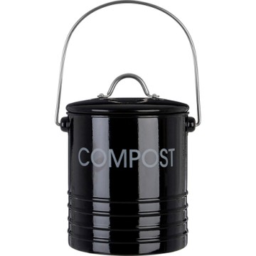 《Premier》提式廚餘桶-黑2L-- 回收桶 垃圾桶 收納桶 餿水桶