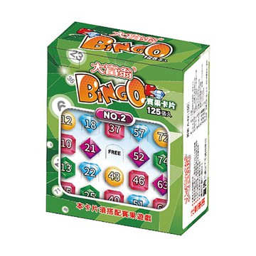 大富翁 搖滾吧!賓果卡片-125張/1~75號(A42)