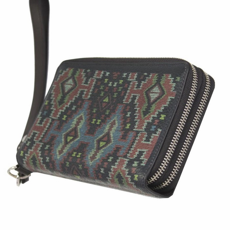☆大幅値下げ☆ ラウンドジップ長財布 / ペイズリー柄エンボス加工 / ブラック｜エトロ(etro)通販店舗