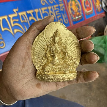 【代造佛像】中號金剛薩垛薩埵擦擦造像 造型2 西藏傳統泥土塑像