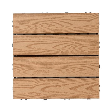 樂嫚妮 塑木地板/施工/陽台/ 戶外 30x30cm 9入 0.25坪杏黃