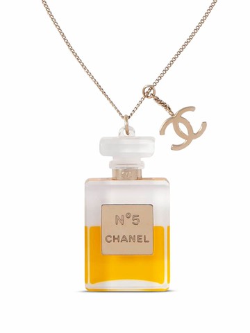 CHANEL Pre-Owned - 2008 gold plated Chanel No. 5 necklace - women - Gold Plated - One Size