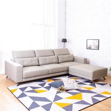 【AS】安德魯貓抓皮L型獨立筒活動沙發-270x202x82-102cm(可客製化顏色)