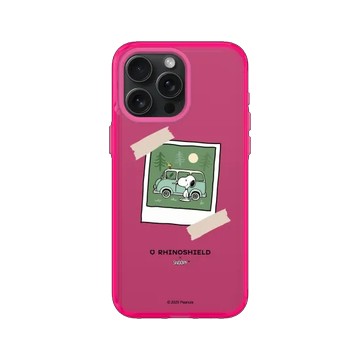 iPhone 15 Pro Max JellyTint 粉漾桃 - 史努比 Snoopy - 拍立得-夏日野營趣