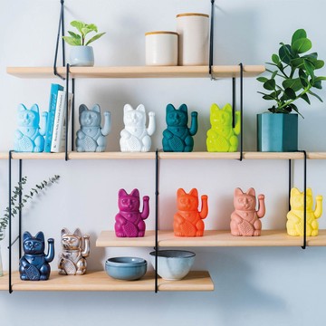 十二星座幸運物/幸運色【DONKEY PRODUCTS】Maneki - Neko 幸運繽紛招財貓 (共17色可選) 開店 財富 擺設 好友 長官 生日禮