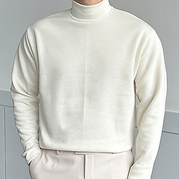 正韓堅挺彈力棉半高領拉絨長袖上衣 8色 YUPPIE 預購商品 1118