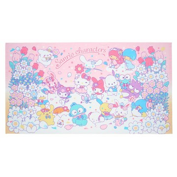 Sanrio 三麗鷗 2025角色大賞 花園系列印花毛巾 三麗鷗家族 561673A