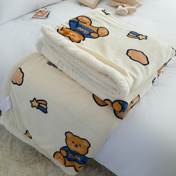 毛毯冬季加厚毯子珊瑚絨床單學生宿舍辦公室沙發午睡毯單人床上用