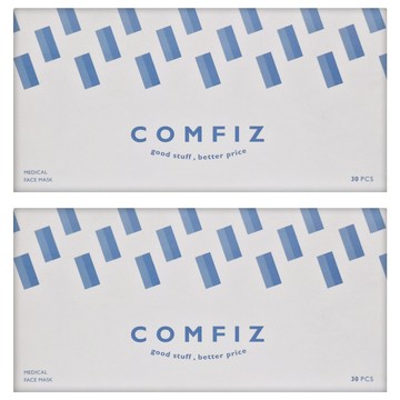 COMFIZ 康菲 平面醫療口罩  30片  2盒  冰晶藍