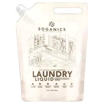 慕慕有機 草之淨 極抗敏洗衣精 補充包，環保，超敏感肌膚適用  1.5L  1包