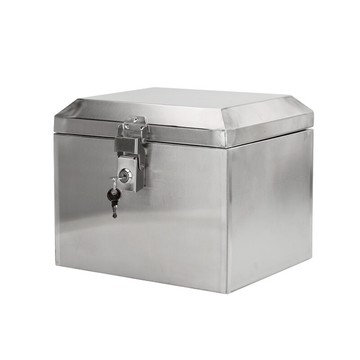 不鏽鋼工具箱 加厚不銹鋼摩托車后備箱電動車尾箱通用防水工具箱外賣儲物箱定做『XY11862』