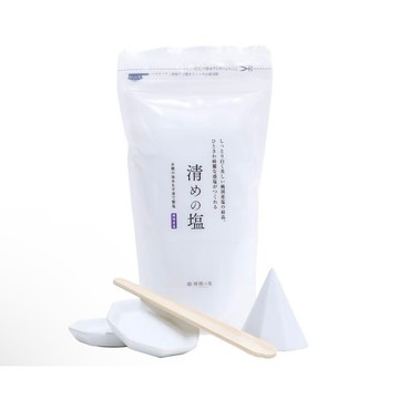 【日本🇯🇵神棚の里】八角盛鹽入門套組｜清めの塩500g＋盛鹽器＋八角皿2枚 日本盛鹽 居家玄關清淨擺設