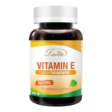 Lovita愛維他 天然維他命E素食膠囊400IU 60顆/瓶 全素