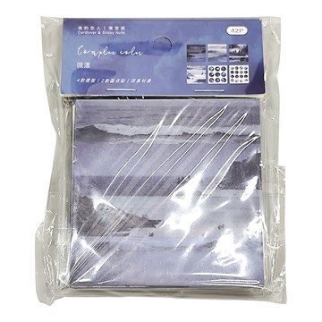 CARD LOVER 信的戀人 繁色陌然便簽紙+裝飾貼組 15歲以上適用 3包  微漾  42張  1組