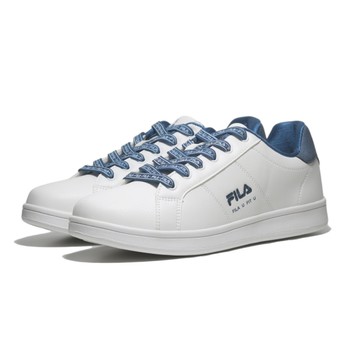 FILA 休閒鞋 白藍 皮革 復古 小白鞋 男 1C923Z133