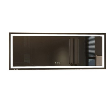 佛山定制壁掛式led智能浴室鏡衛生間化妝鏡除霧防霧鋼化燈鏡鏡柜[DD150110]