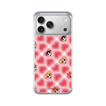 iPhone 17 Pro Max ClearX (MagSafe 兼容) 霜透灰 - The Powerpuff Girls 飛天小女警 - 愛心圖案