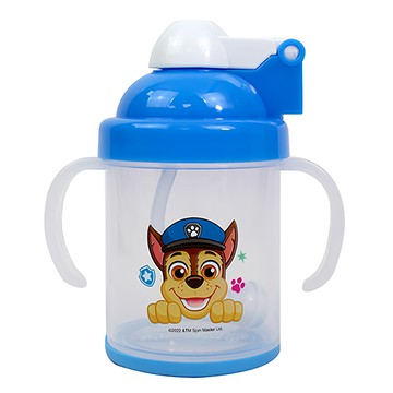 PAW PATROL 汪汪隊立大功 防滑自動吸管杯  汪汪隊立大功 藍色  1個  240cc